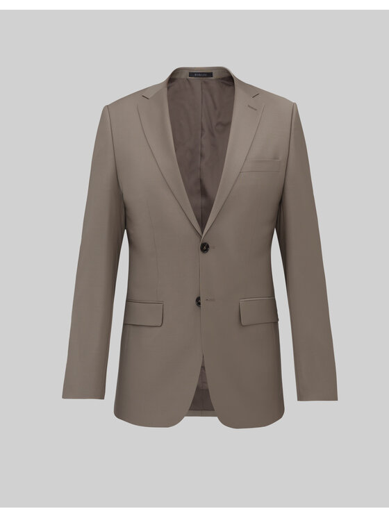 Borgio Borgio Marynarka brione_gi Beżowy Slim Fit