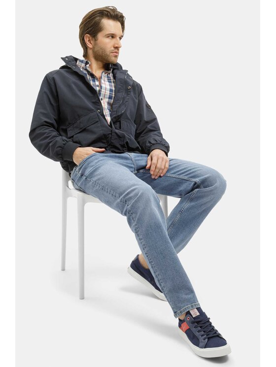 Cross Jeans Cross Jeans Koszula 35634-001 Granatowy Regular Fit