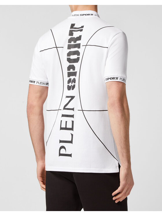 Plein Sport Plein Sport Polo 569 Biały Slim Fit