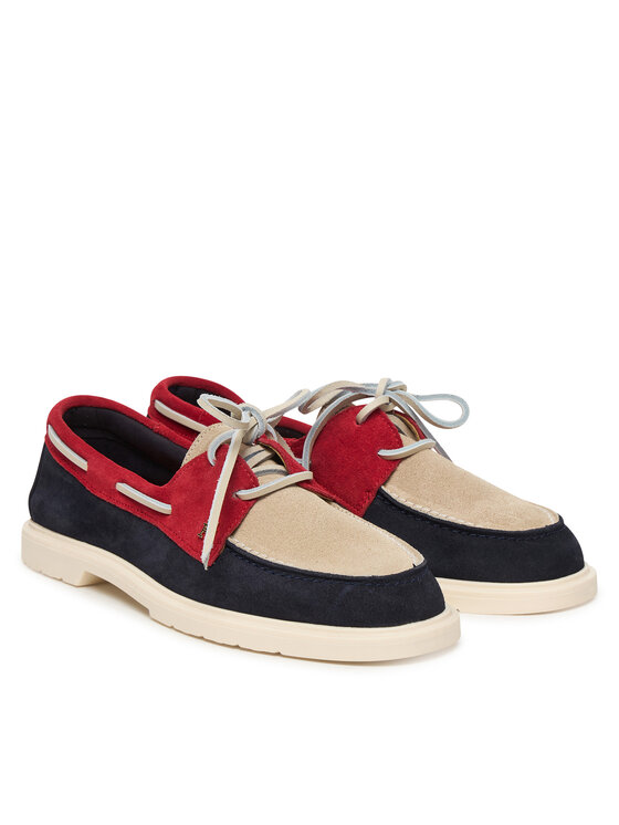 Tommy Hilfiger Tommy Hilfiger Mocasini Light Suede Boat Shoe FW0FW09337 Bleumarin