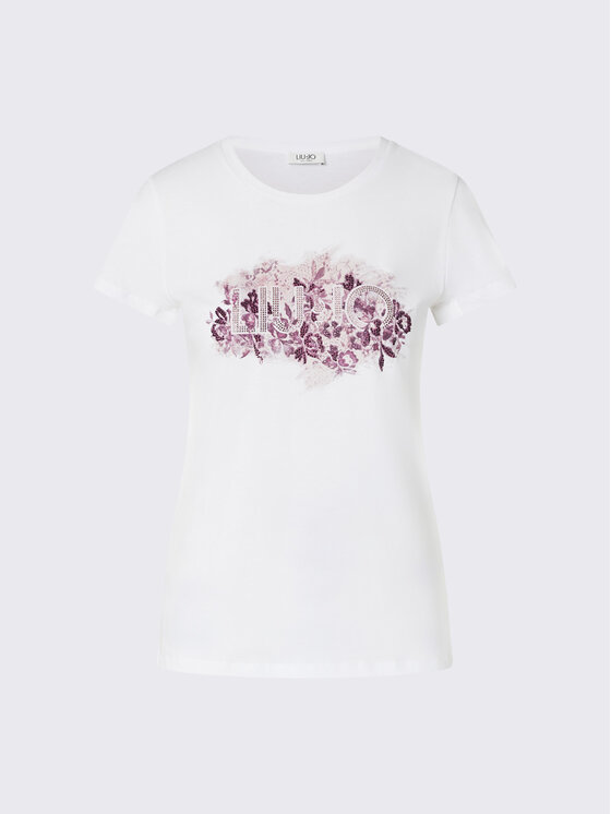 Liu Jo Liu Jo T-Shirt WF6346JS923L9466 Biały Regular Fit