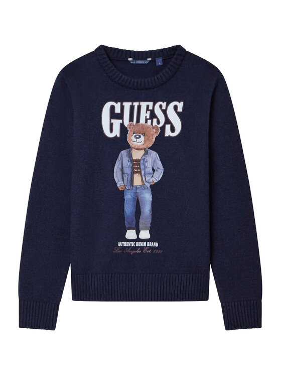 Guess Guess Sweater L6RR04 Z2ZK2 Sötétkék Regular Fit