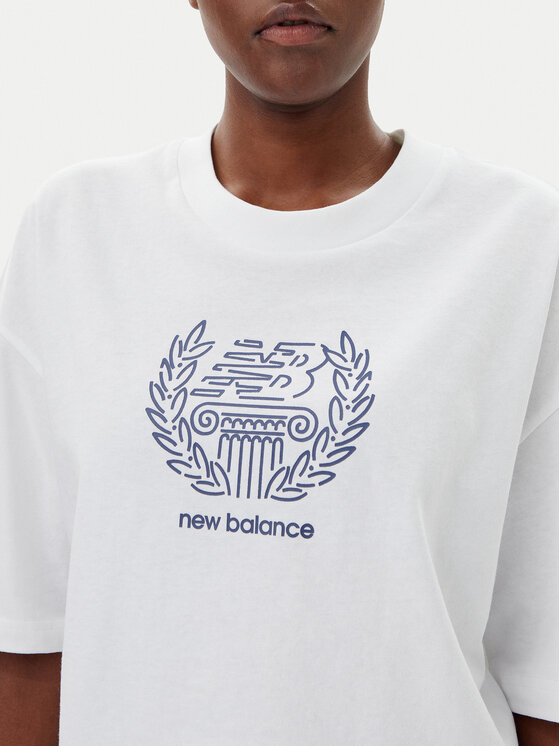 New Balance New Balance Тишърт WT51935 Бял Oversize