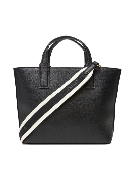 Tommy Hilfiger Tommy Hilfiger Сумка Th Logotape Mini Tote AW0AW17448 Чорний