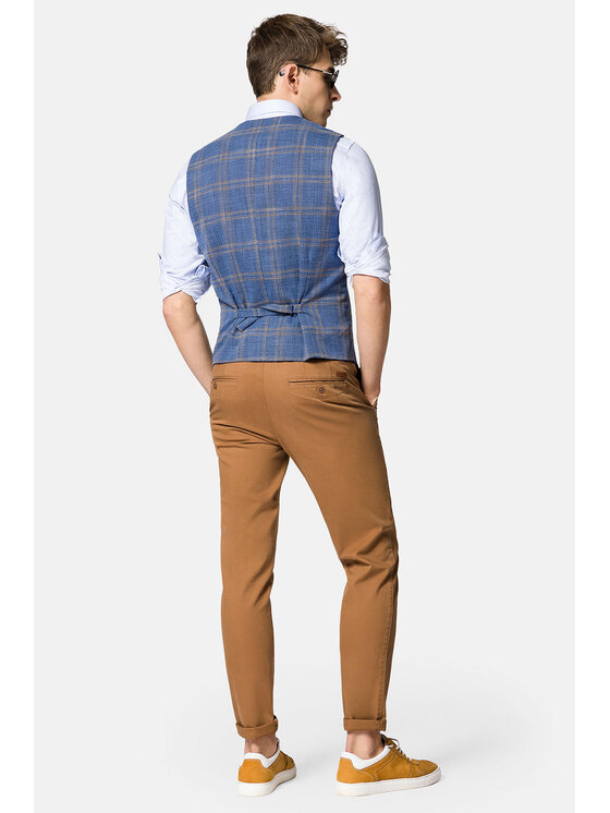 Lancerto Lancerto Kamizelka Ardon KA131123000012 Niebieski Slim Fit