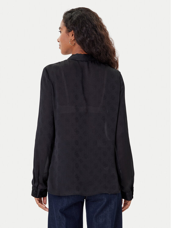 Guess Guess Camicia W5YH1A WHCR2 Nero Regular Fit