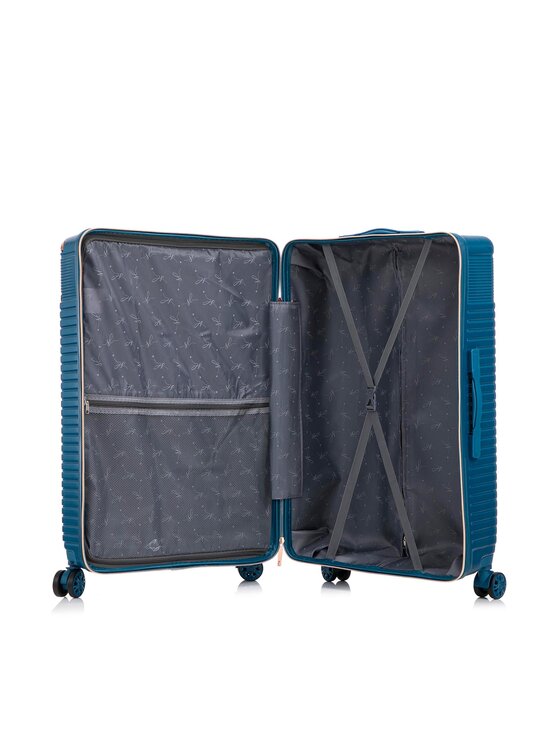 Semi Line Semi Line Valigia grande T5812-5 Blu scuro
