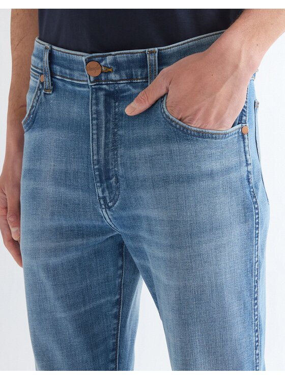Wrangler Wrangler Jeansy LARSTON Niebieski Slim Fit