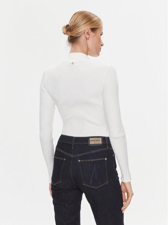 Guess Guess Bodijs W4RR6 0Z2YK2 Écru Slim Fit