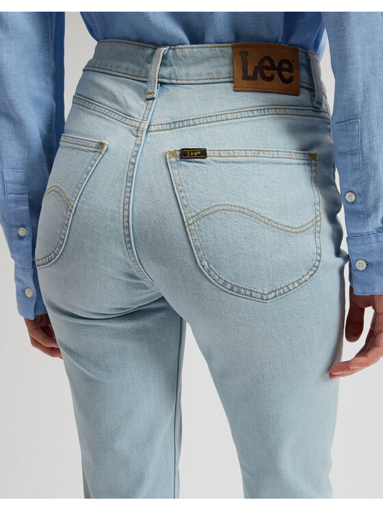 Lee Lee Jeansy 112376631 Niebieski Regular Fit
