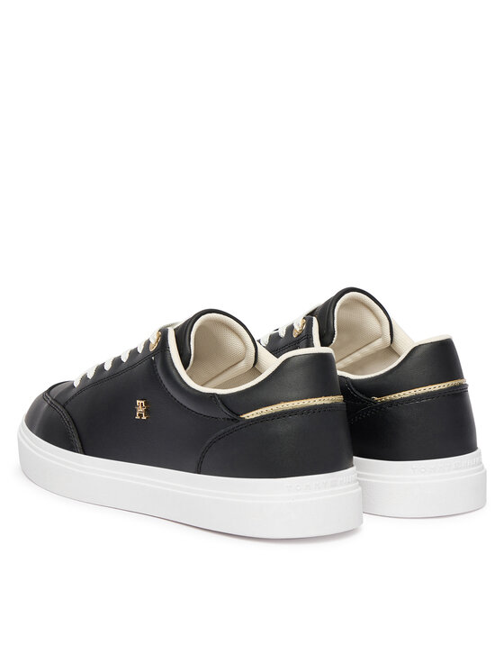 Tommy Hilfiger Tommy Hilfiger Laisvalaikio batai Th Chic Cupsole FW0FW09106 Juoda