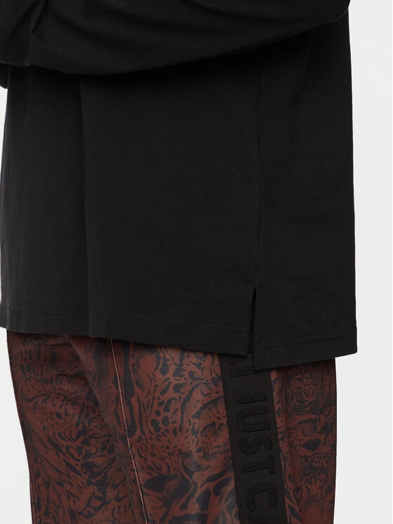 Just Cavalli Just Cavalli Majica dugih rukava 77OAHE10 Crna Regular Fit
