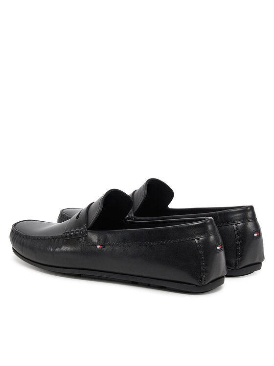 Tommy Hilfiger Tommy Hilfiger Мокасини Corpoarte Hilfiger Lth Driver FM0FM04810 Черен