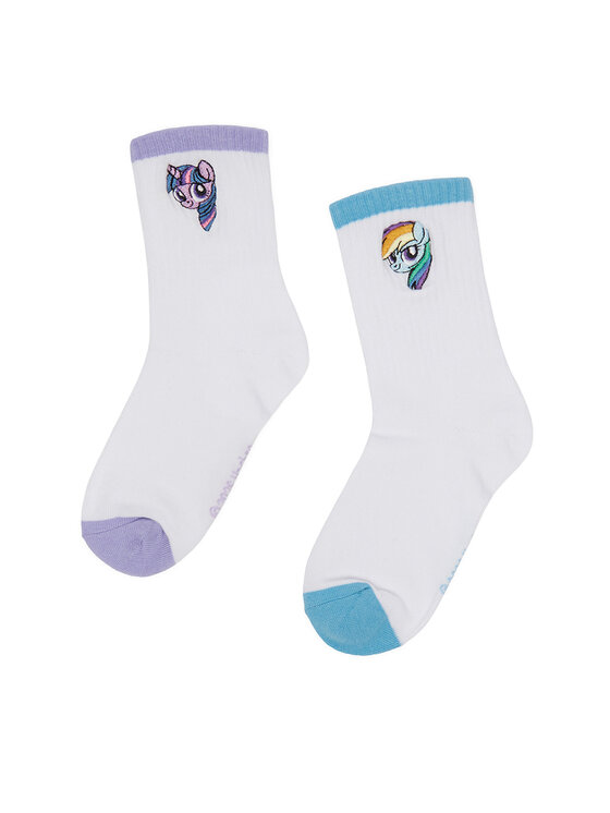 My Little Pony Șosete lungi CEO-ACCCS-SS26-309MLP(2-PACK) Alb