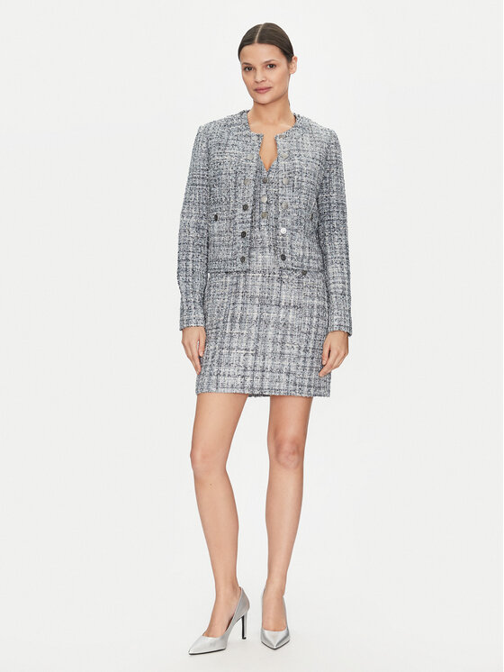 Guess Guess Koktel haljina W5GK0E WH7I0 Siva Bodycon Fit