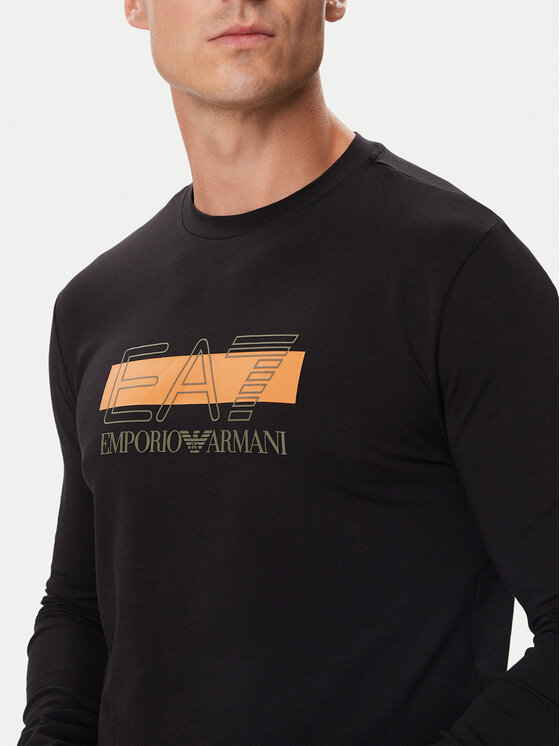 EA7 Emporio Armani EA7 Emporio Armani Longsleeve 7M002417 AF10373 UC001 Negru Slim Fit