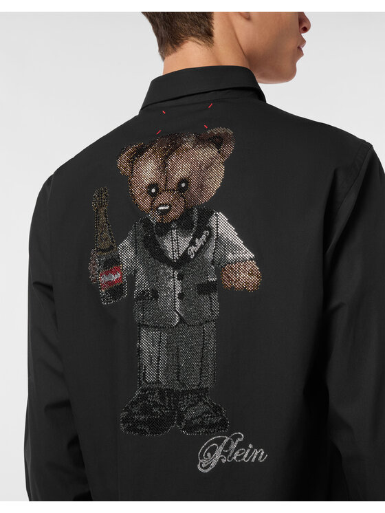 PHILIPP PLEIN PHILIPP PLEIN Koszula 27045 Czarny Fitted Fit