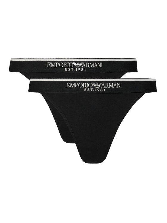 Emporio Armani Underwear Emporio Armani Underwear Komplet stringów EW000405 AF27298 UC001 Czarny