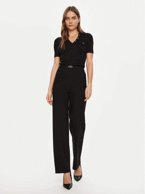 Guess Guess Džemper W5RR25 Z2U00 Crna Regular Fit