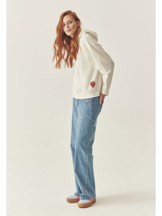 TATUUM Tatuum Bluza ADENA 2 Écru Loose Fit