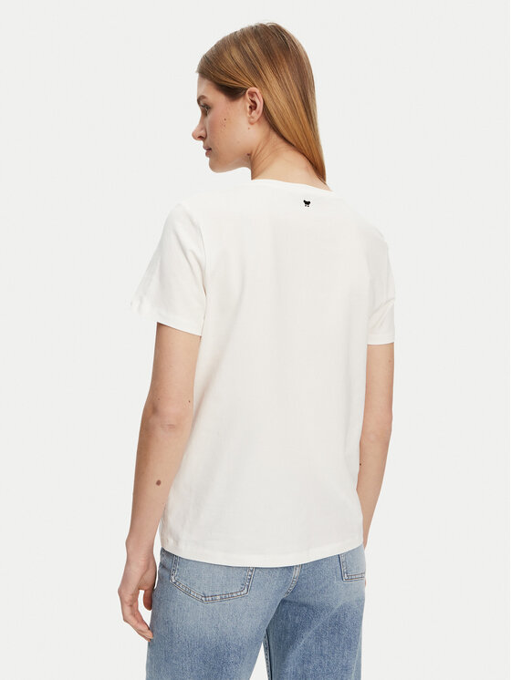 Weekend Max Mara Weekend Max Mara T-shirt Bondeno 2515941112 Bianco Regular Fit