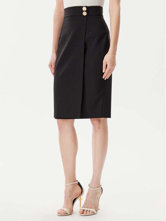 Artigli Artigli Pouzdrová sukně ACGO000902 Černá Slim Fit
