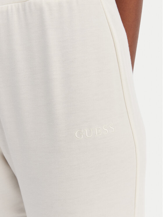 Guess Guess Teplákové nohavice O6GB01 KCQP2 Écru Regular Fit