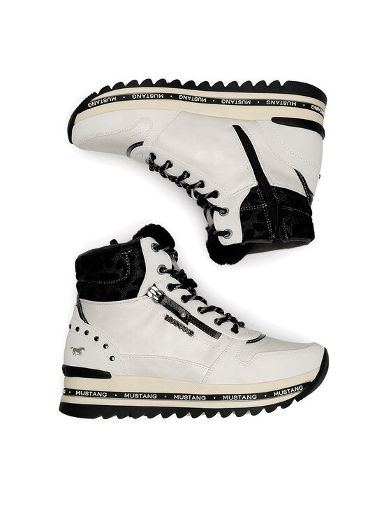 Mustang Mustang Botine 1364-503 Alb