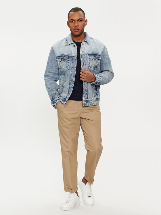 Guess Guess Geacă de blugi M4GXN6 D4YO0 Albastru Regular Fit