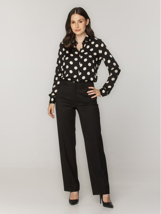 Willsoor Willsoor Koszula 61310 Czarny Oversize