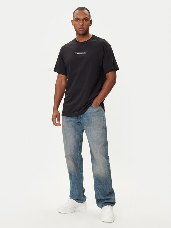 Versace Jeans Couture Versace Jeans Couture Marškinėliai 79GAHT02 CJ00T Juoda Regular Fit