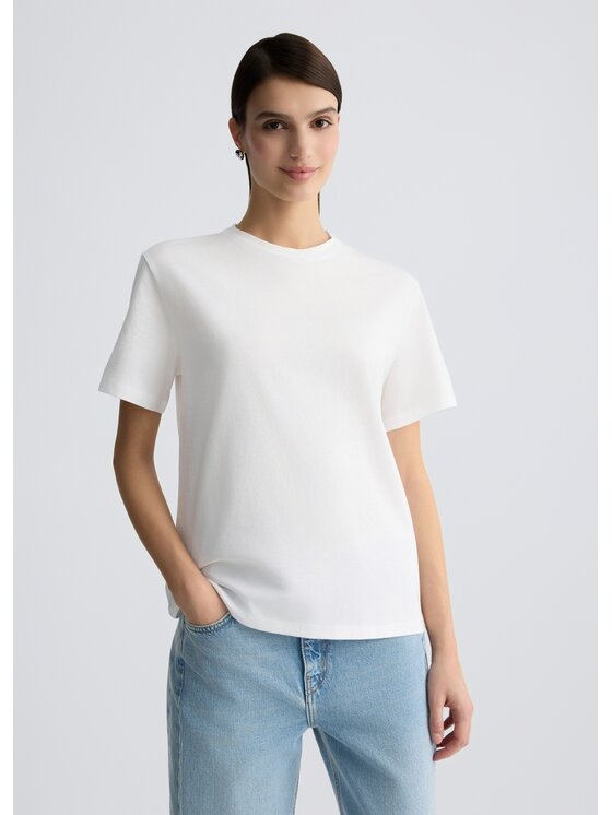Liu Jo Liu Jo T-Shirt CA5392J630811111 Biały Regular Fit