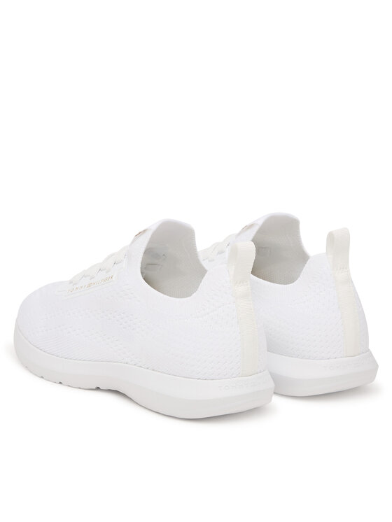 Tommy Hilfiger Tommy Hilfiger Sneakers Knit Extralight Runner FW0FW09112 Alb