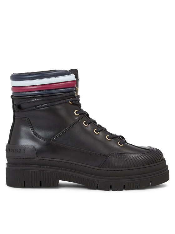 Trappers Tommy Hilfiger Corporate Feminine Outdoor Boot FW0FW07501 Negru