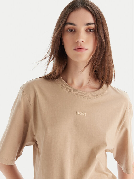 BOSS BOSS Tricou C_Enis 50523256 Bej Oversize