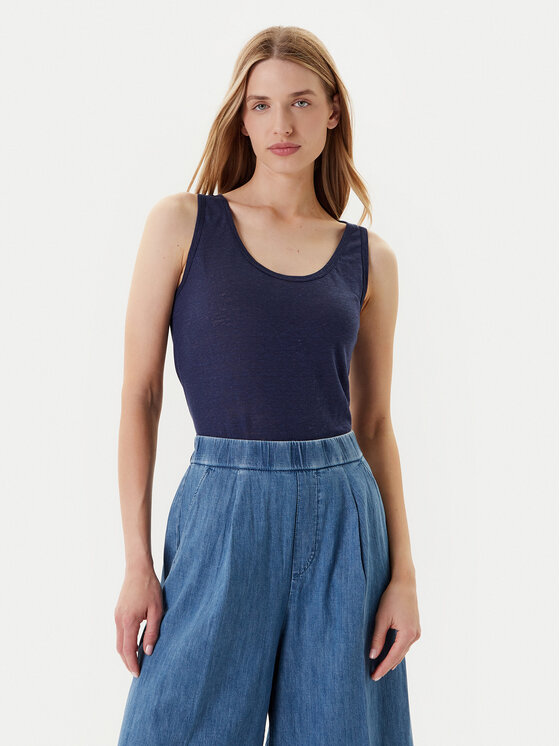 United Colors Of Benetton United Colors Of Benetton Top 37UJE8398 Bleumarin Regular Fit