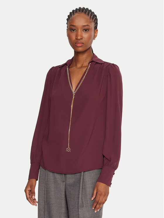 Rinascimento Rinascimento Bluza CFC0125721003 Bordo rdeča Regular Fit