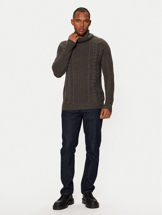 Brave Soul Brave Soul Dolčevita MK-610MORTON Siva Regular Fit