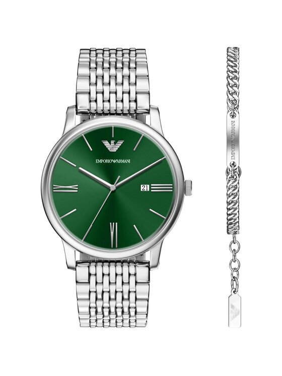 Emporio Armani Emporio Armani Hodinky AR80087SET Stříbrná
