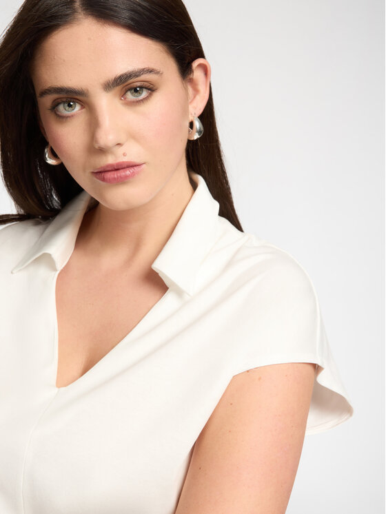 Elena Mirò Elena Mirò T-shirt G094Z000615N011 Bianco Regular Fit