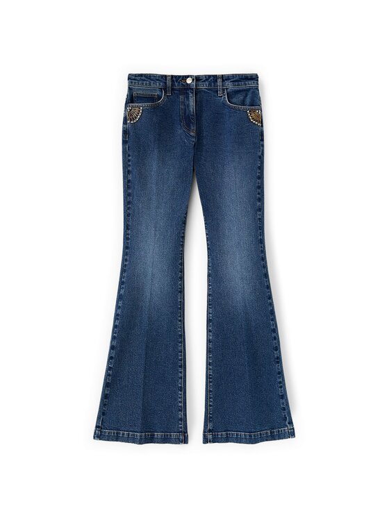 Motivi Motivi Jeansy P455Q004467N024 Niebieski Flare Fit