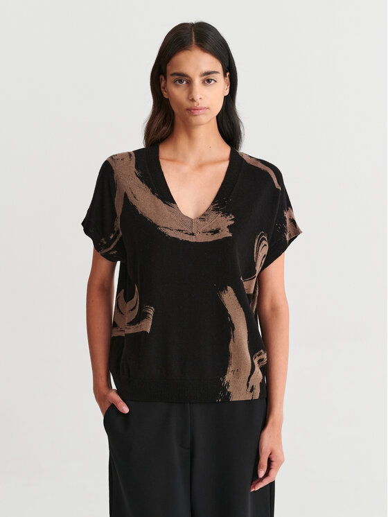 TATUUM TATUUM Sweter HELENA 1 Czarny Classic Fit