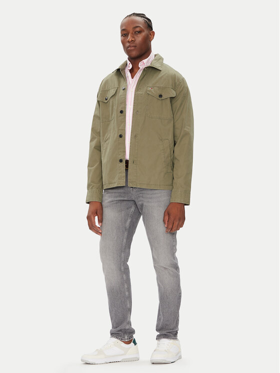 Tommy Hilfiger Tommy Hilfiger Kevad-sügis jope MW0MW39634 Roheline Regular Fit