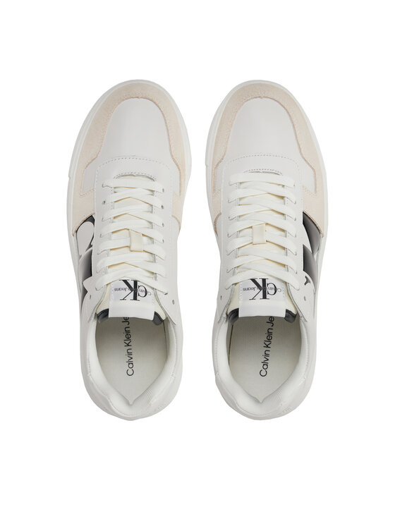 Calvin Klein Jeans Calvin Klein Jeans Сникърси Chunky Cupsole Lth Nbs Dc YM0YM00897 Бял