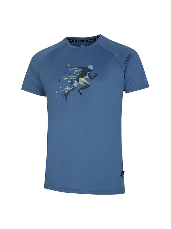 Dare2B Dare2B T-Shirt Tech Błękitny Geometric Fit