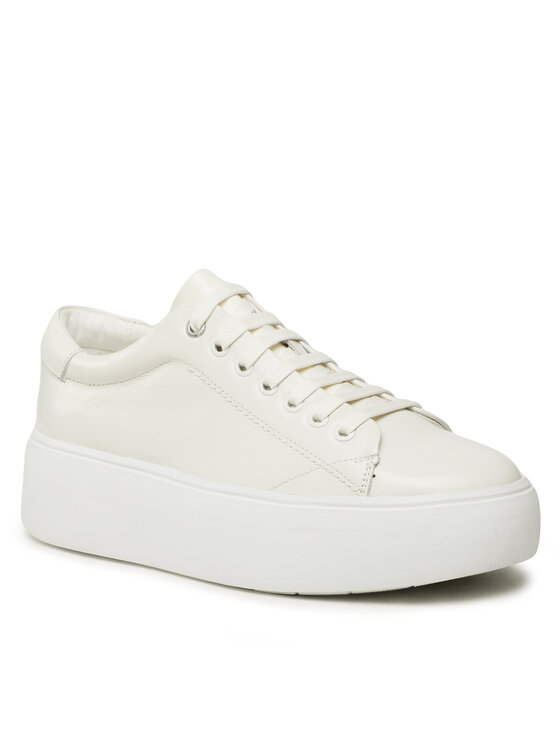 Calvin Klein Sneakers Bubble Cupsole Lace Up HW0HW01432 Alb Alb imagine noua