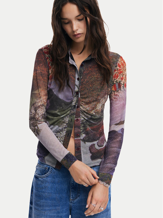 Desigual Desigual Palaidinė Maryland 24WWTK57 Spalvota Slim Fit