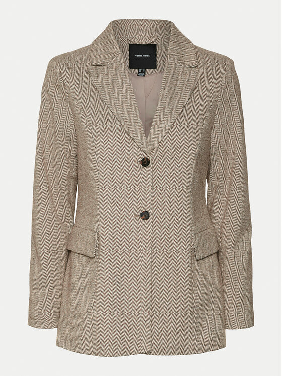 Vero Moda Vero Moda Marynarka Kawi 10319661 Beżowy Regular Fit