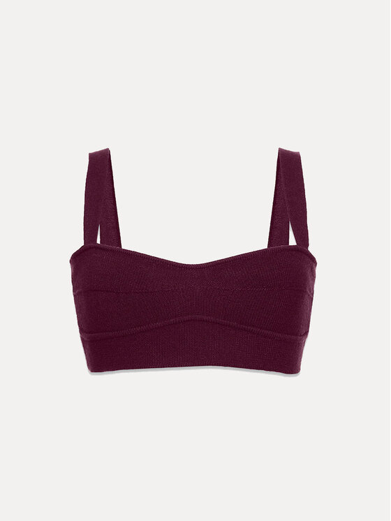 La Mania La Mania Top ANAIS Fialová Slim Fit