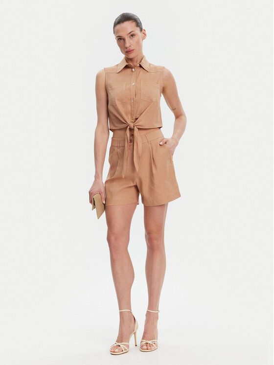 Gaudi Gaudi Шорти з тканини 511BD25038 Коричневий Regular Fit